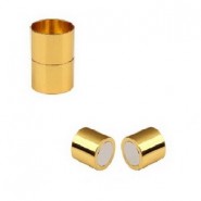 Metal magnetic clasp for Ø 3mm round cord Gold